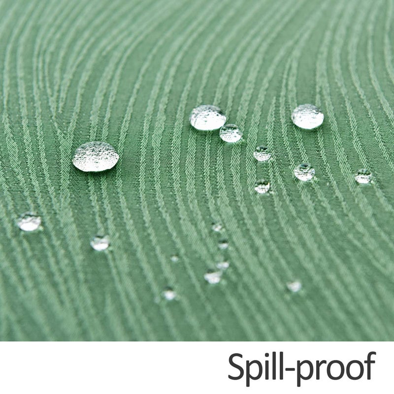 maxmill Jacquard Table Cloth Swirl Pattern Spillproof Wrinkle Resistant Heavy Weight Soft Tablecloth for Kitchen Dinning Tabletop Outdoor Picnic Rectangle 52 x 70 Inch Sage Green - Image 5